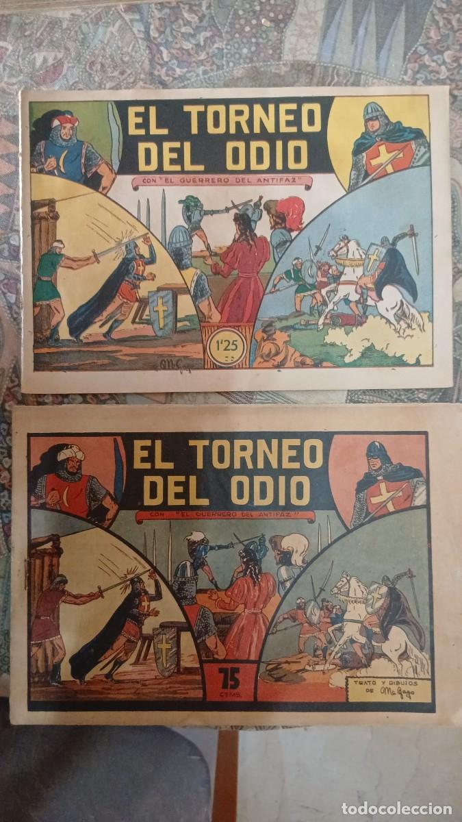 C&oacute;mics: El guerrero del antifaz 4, dos n&uacute;meros, el torneo del odio Bolsa JJ