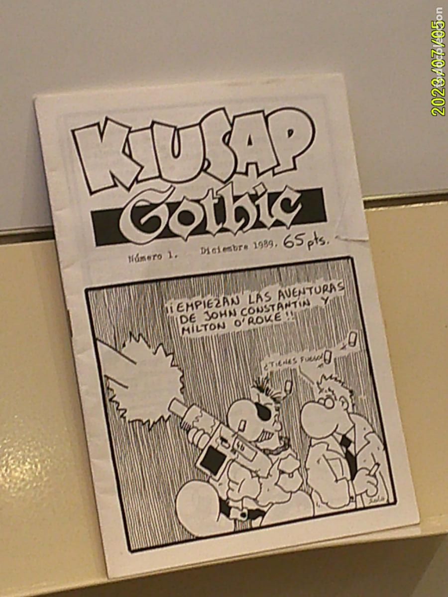 C&oacute;mics: FANZINE KIUSAP GOTHIC NUMERO 1 DICIEMBRE 1989