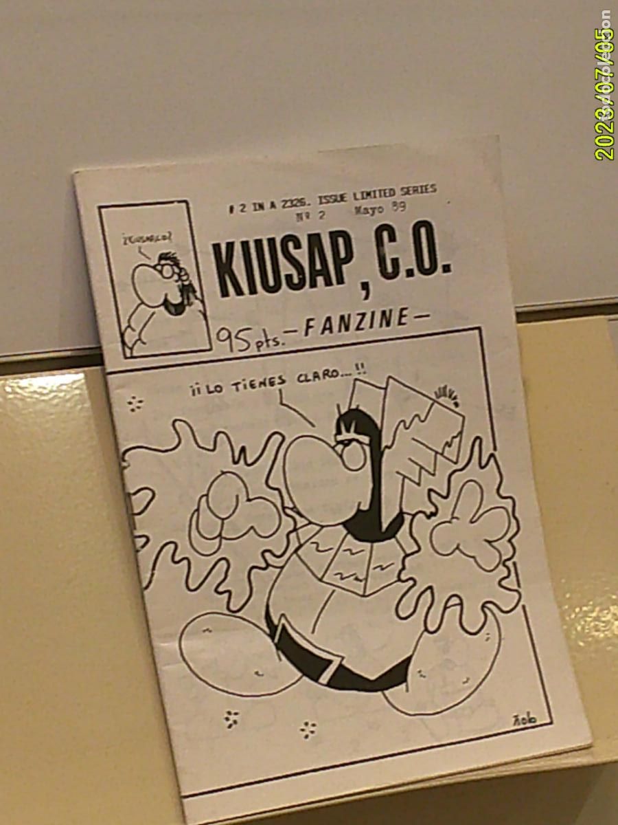 C&oacute;mics: FANZINE KIUSAP C.O. NUMERO 2 MAYO 1989