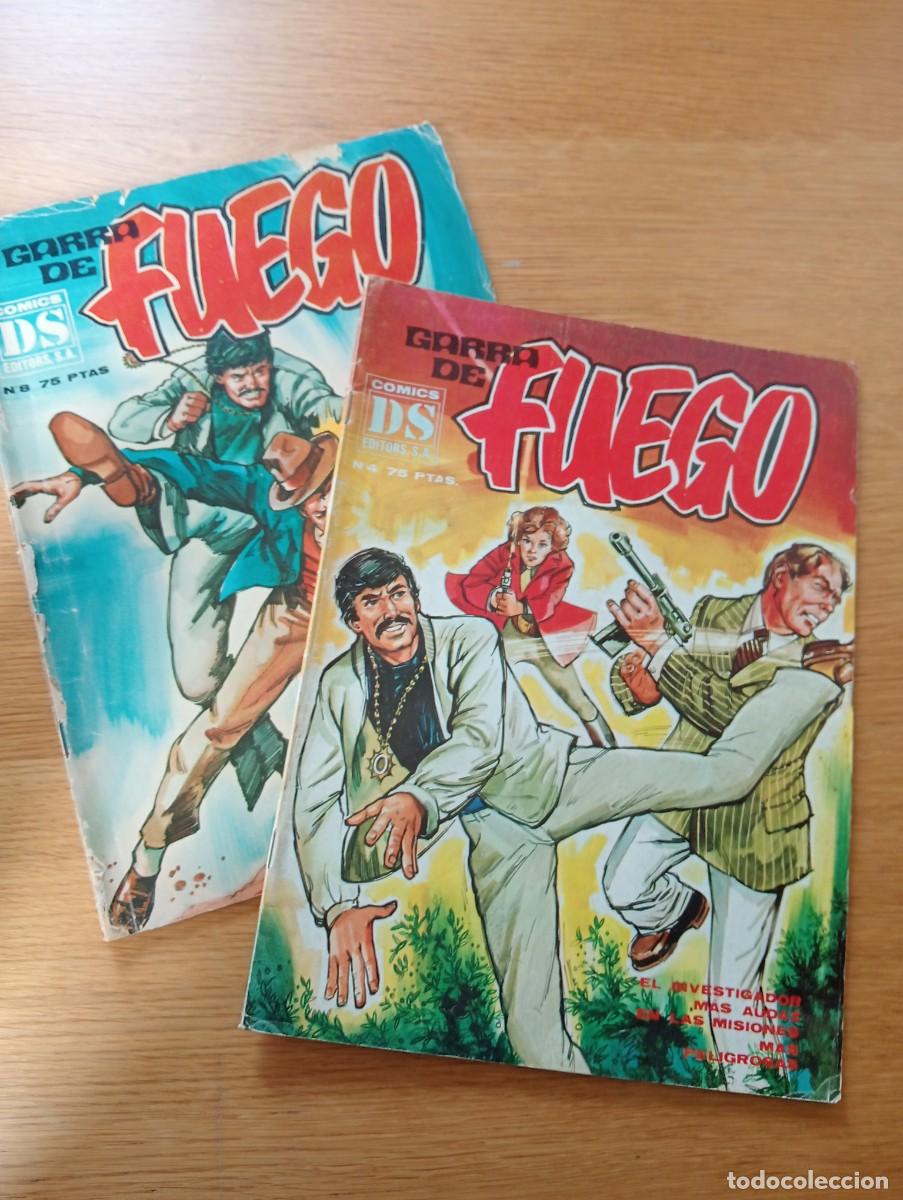 Comics : LOTE CON 2 EJEMPLARES DE GARRA DE FUEGO (DE 8). GRAPA. C&Oacute;MICS DS. EDITORS S.A. 1981.