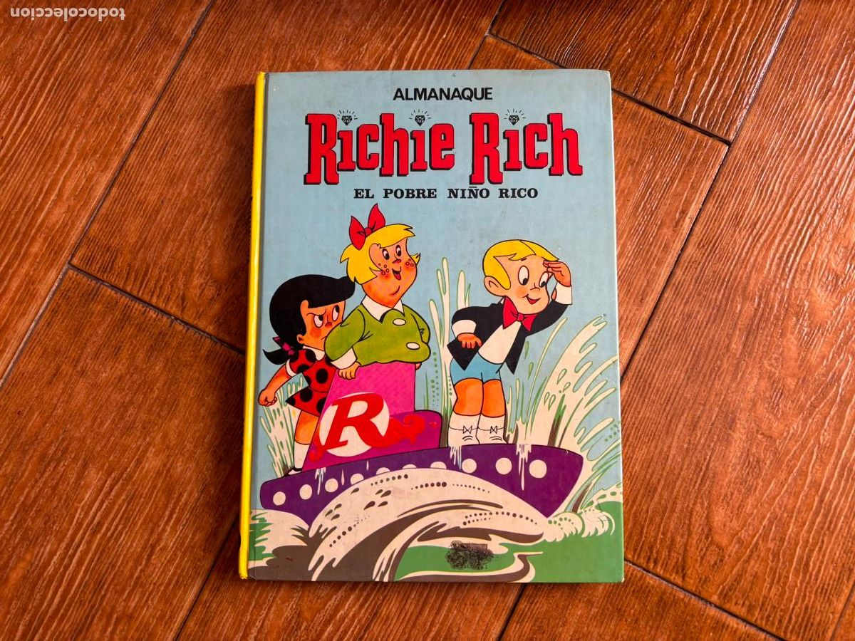 C&oacute;mics: ALMANAQUE RICHIE RICH EL POBRE NI&Ntilde;O RICO EUREDIT 1973. TAPA DURA