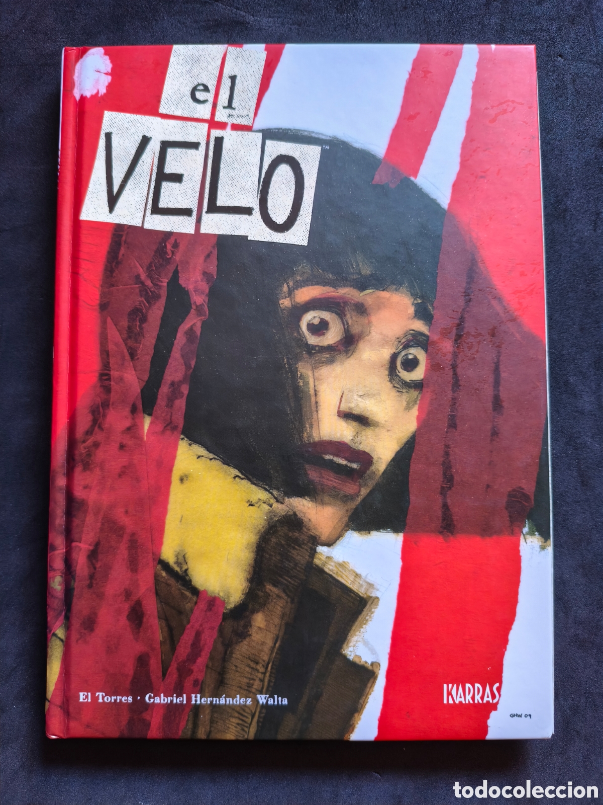 Fumetti: El velo con peque&ntilde;a arruga en esquina
