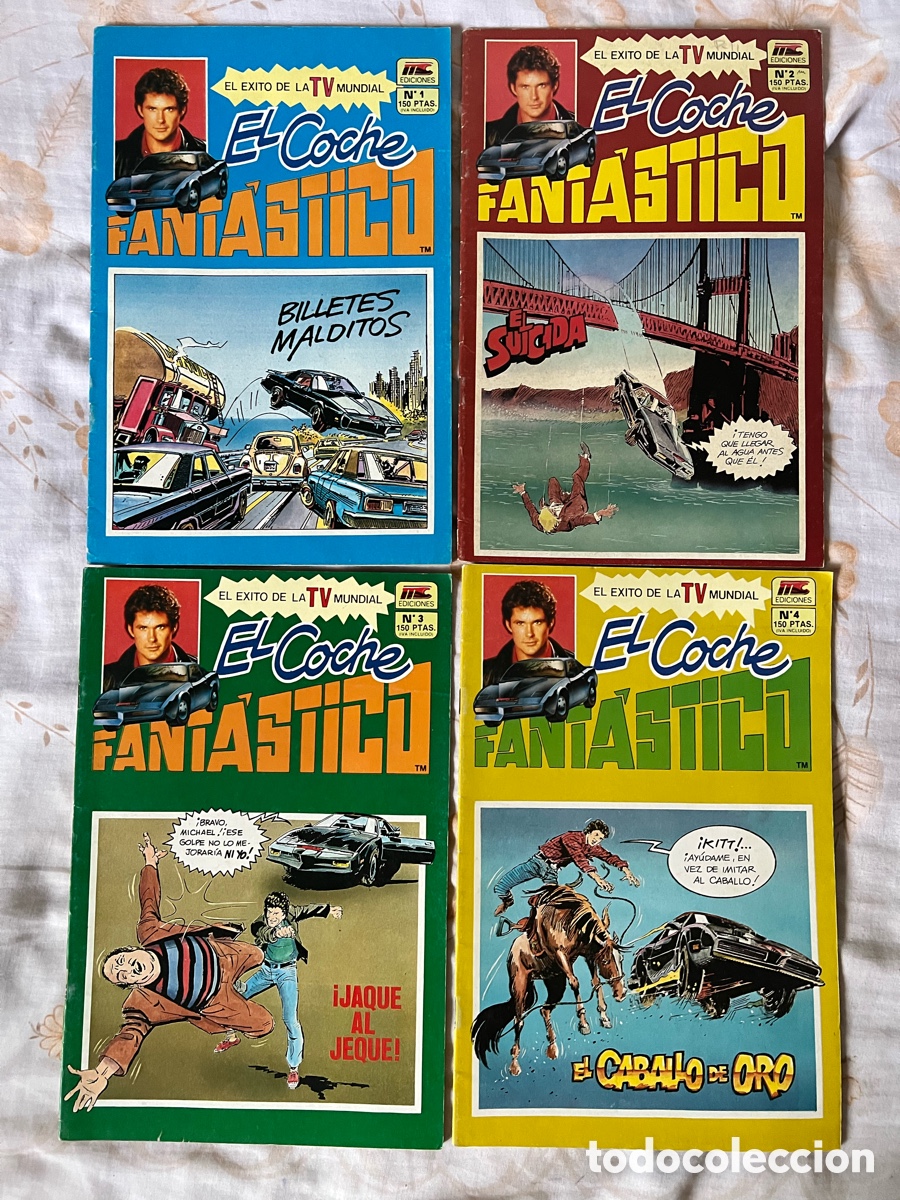 C&oacute;mics: EL COCHE FANT&Aacute;STICO - LOTE DE 4 EJEMPLARES, 1,2,3,4, ED. MC EDICIONES, 1987