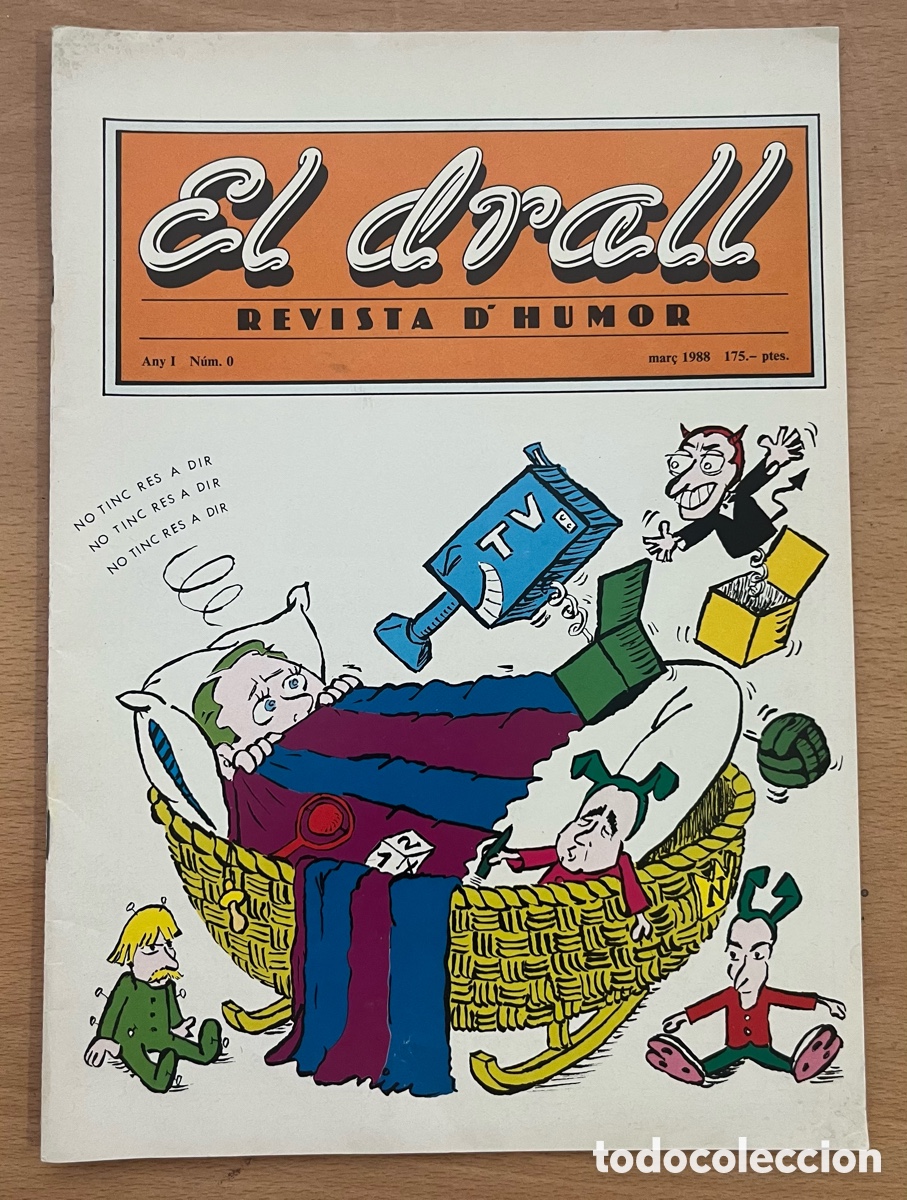 C&oacute;mics: EL DRALL, REVISTA D&rsquo;HUMOR N&deg; 0 (BARCELONA 1988). HIST&Oacute;RICO FANZINE; VV.AA: NAZARIO, CIFR&Eacute;,..