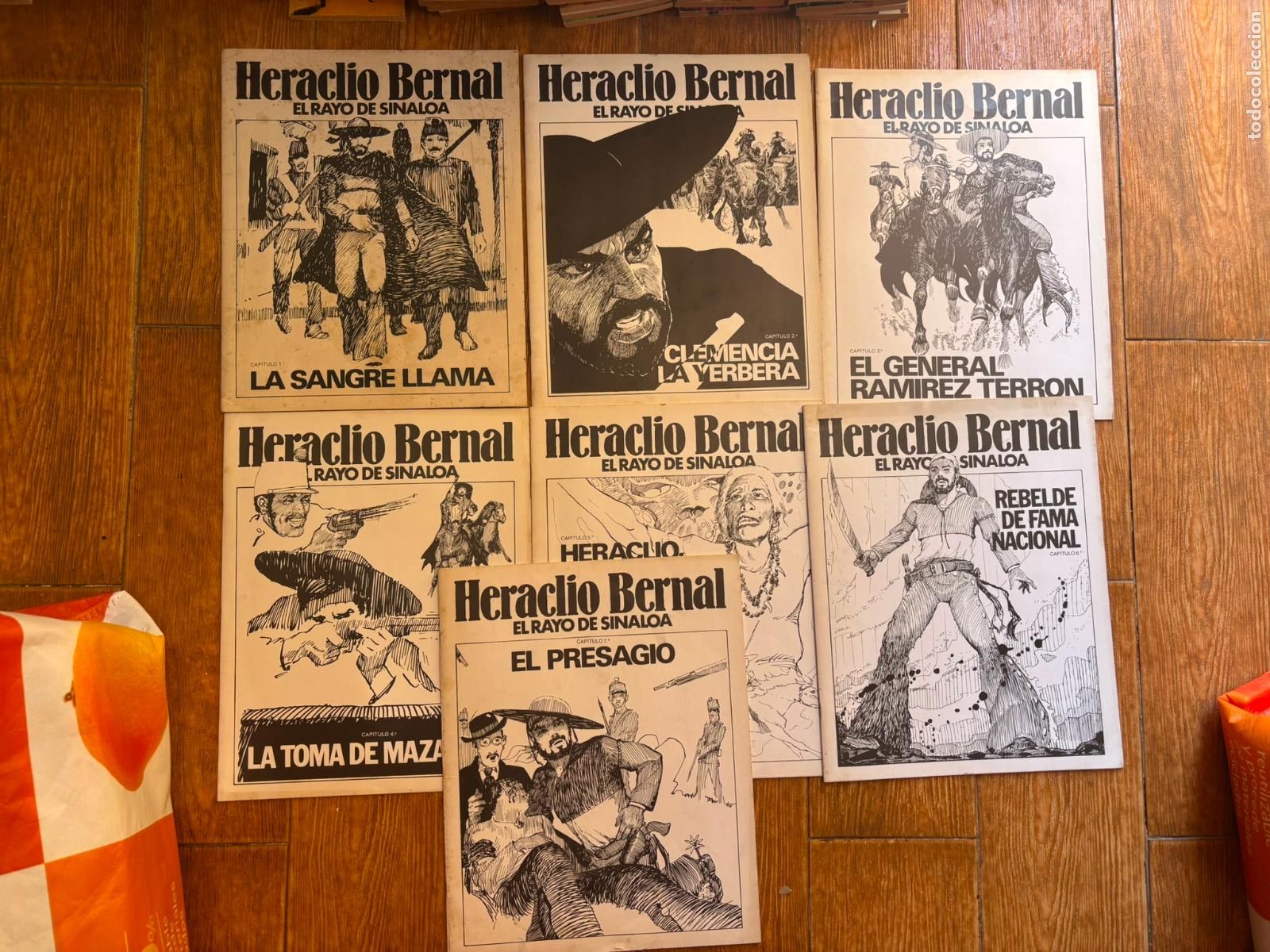 C&oacute;mics: HERACLIO BERNAL EL RAYO DE SINALOA EDITORIAL AMAIKA / COLECCI&Oacute;N COMPLETA 7 N&Uacute;MEROS