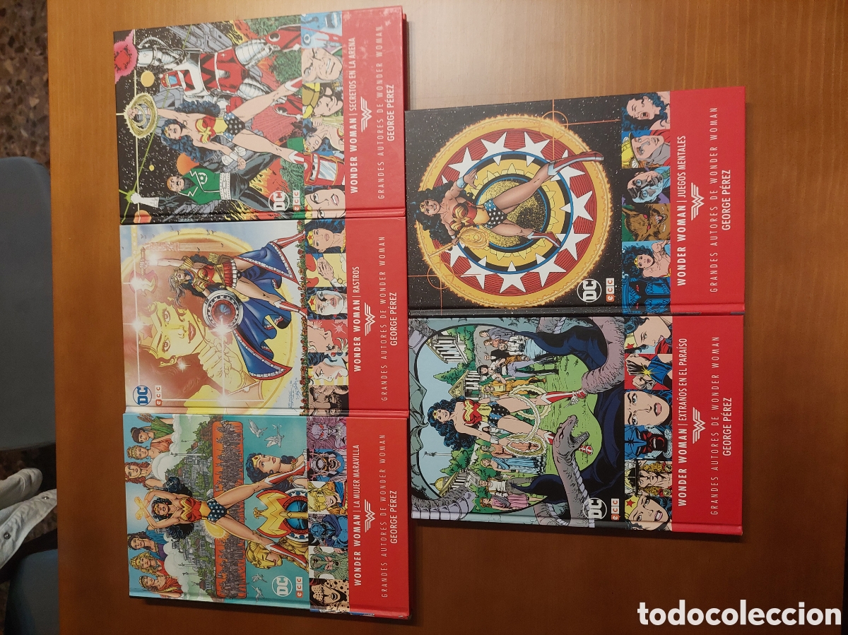 C&oacute;mics: 5 TOMOS GRANDES AUTORES DE WONDER WOMAN: GEORGE P&Eacute;REZ.