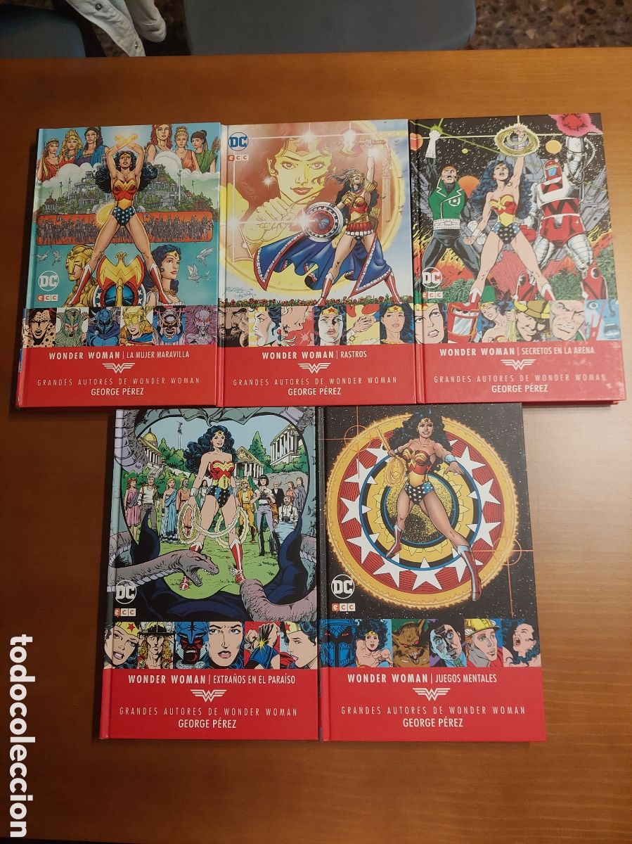C&oacute;mics: 5 TOMOS GRANDES AUTORES DE WONDER WOMAN: GEORGE P&Eacute;REZ.