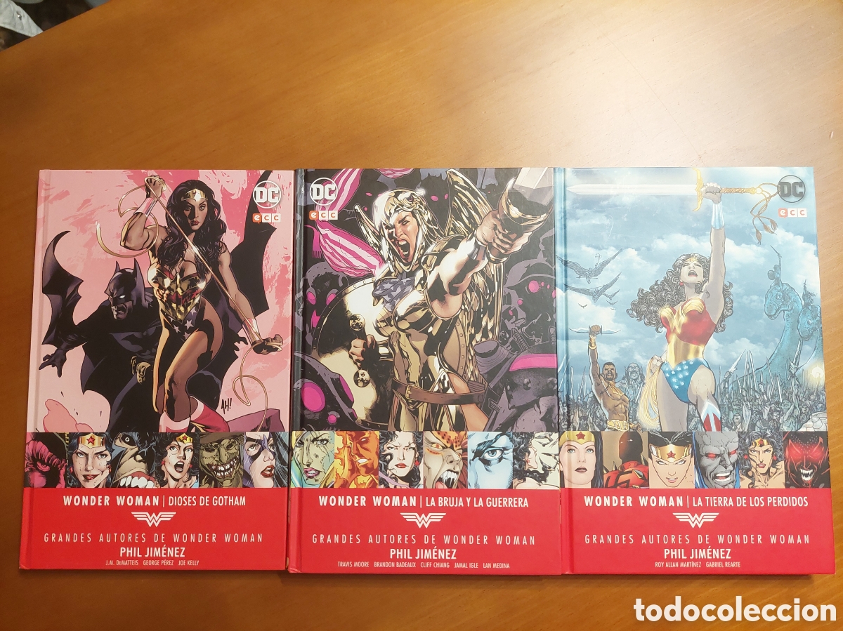 C&oacute;mics: LOS 3 TOMOS DE GRANDES AUTORES DE WONDER WOMAN: PHIL JIM&Eacute;NEZ.