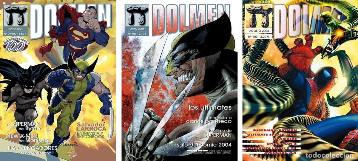 C&oacute;mics: Revista DOLMEN n&ordm; 99 100 101 103 (mayo junio agosto 2004)