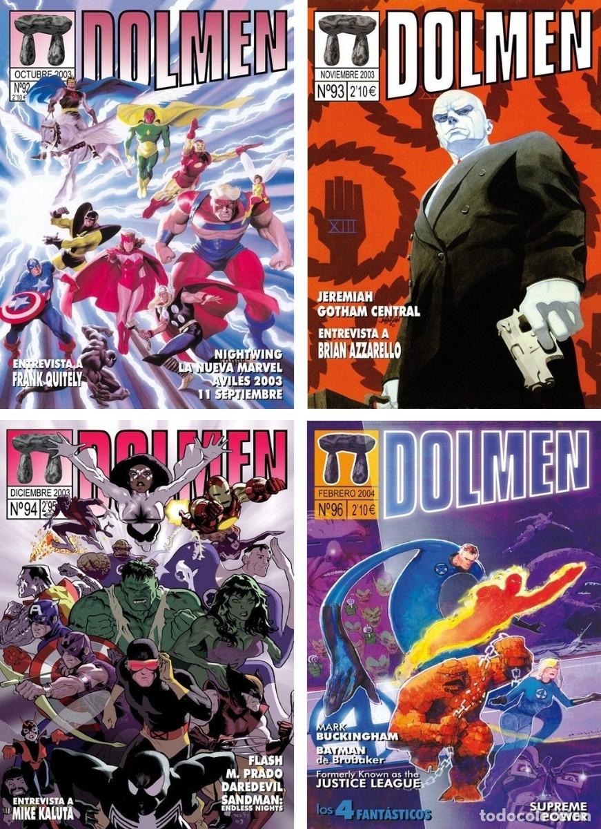 C&oacute;mics: Revista DOLMEN n&ordm; 92 93 94 96 (octubre noviembre diciembre 2003 febrero 2004)
