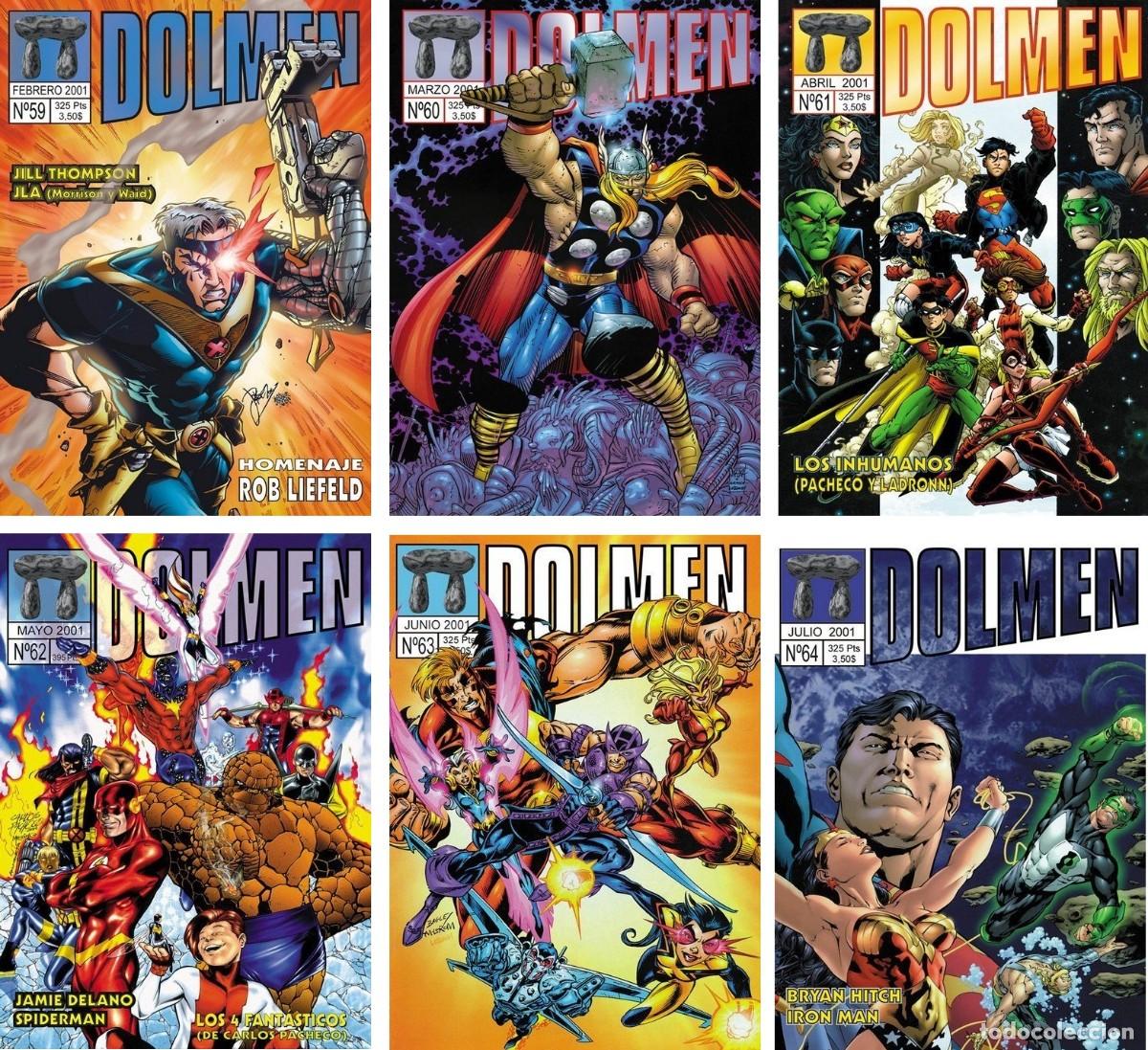 C&oacute;mics: Revista DOLMEN n&ordm; 59 60 61 62 63 64 (febrero marzo abril mayo junio julio 2001)
