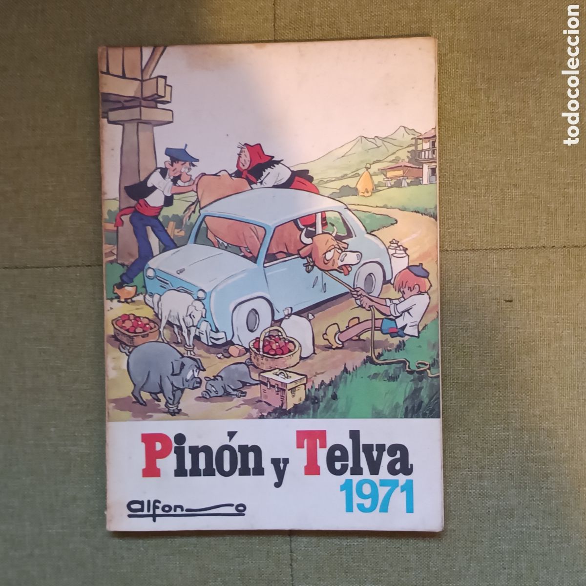C&oacute;mics: &rdquo;Aventuras de Pin&iacute;n, que de Pin&oacute;n ye sobr&iacute;n&rdquo; y &rdquo;Pin&oacute;n y Telva&rdquo; - 1971 - 1&ordf; edici&oacute;n de los dos vol.
