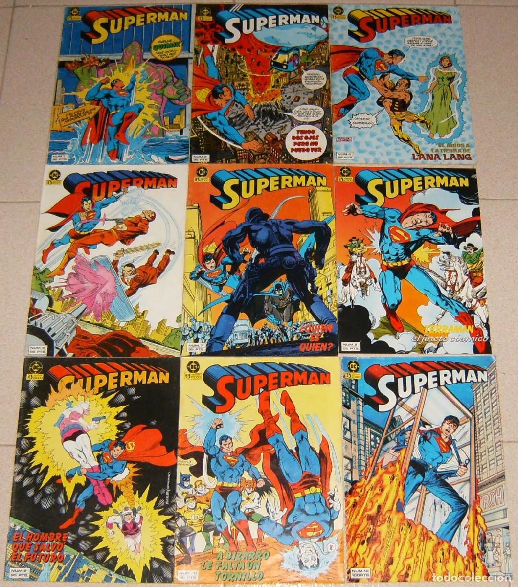 C&oacute;mics: SUPERMAN Vol.1 Ediciones Zinco N&ordm;s . 1 2 4 6 7 8 9 10 18 9 . 6 7 9 10 . NOS. SUELTOS