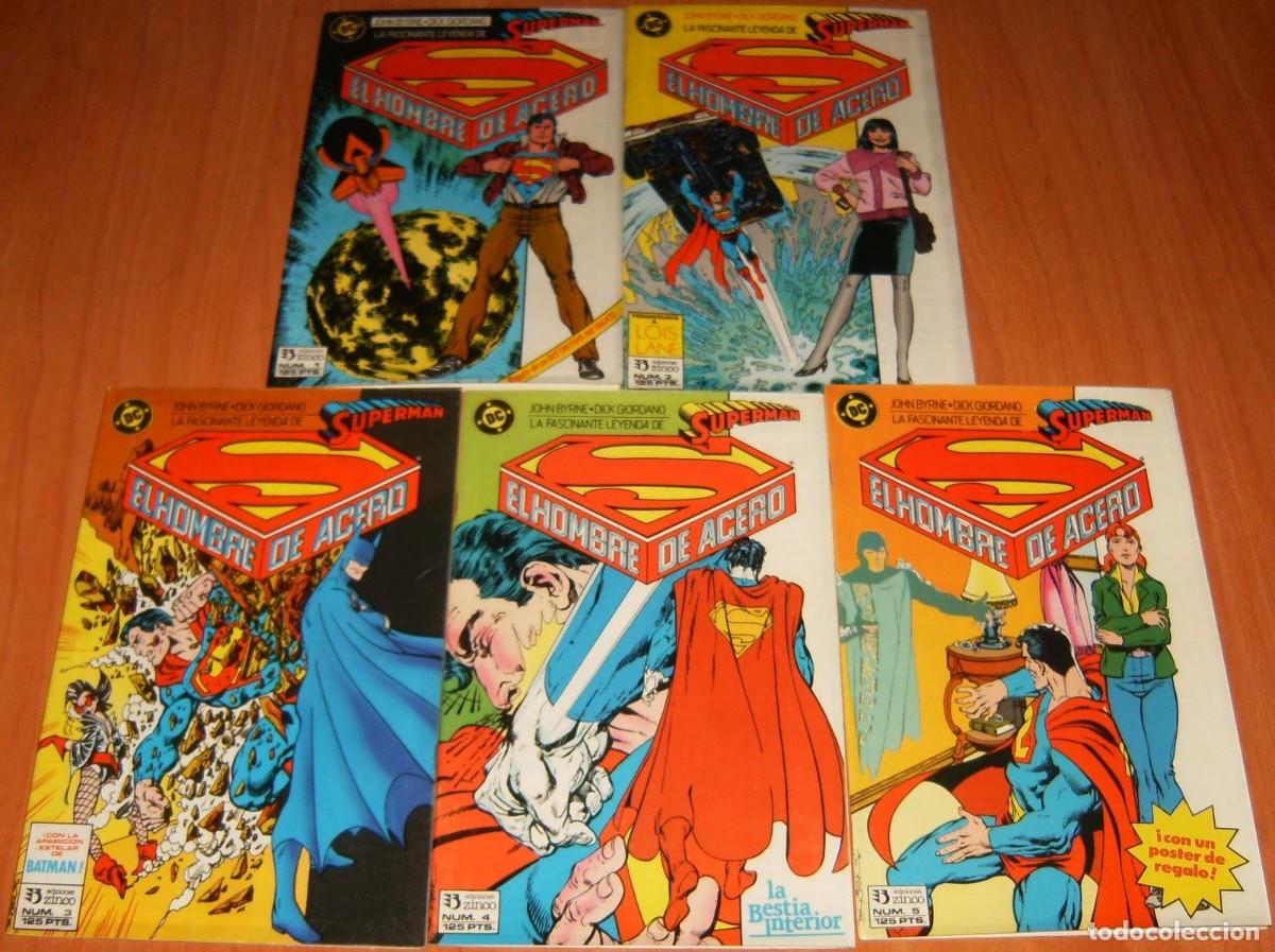 Comics: SUPERMAN Vol.2 Ediciones Zinco N&ordm;s 1 2 3 4 5 . MINISERIE COMPLETA . BYRNE
