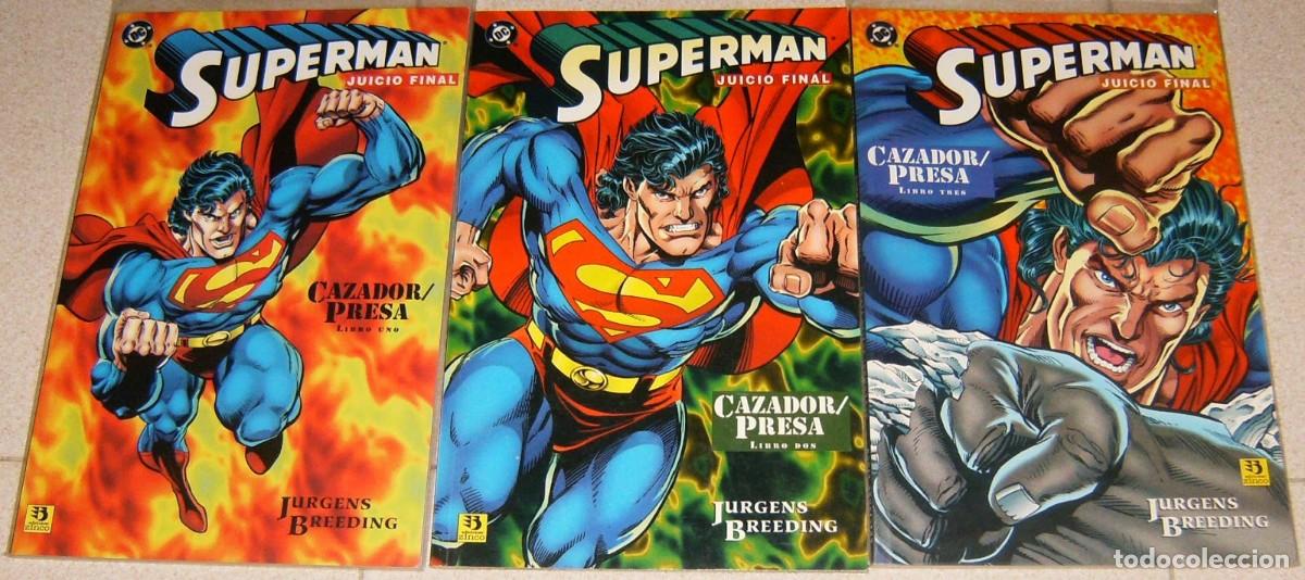 C&oacute;mics: SUPERMAN JUICIO FINAL CAZADOR PRESA 1 2 3 Completa (Origen de Juicio Final_Doomsday) Zinco