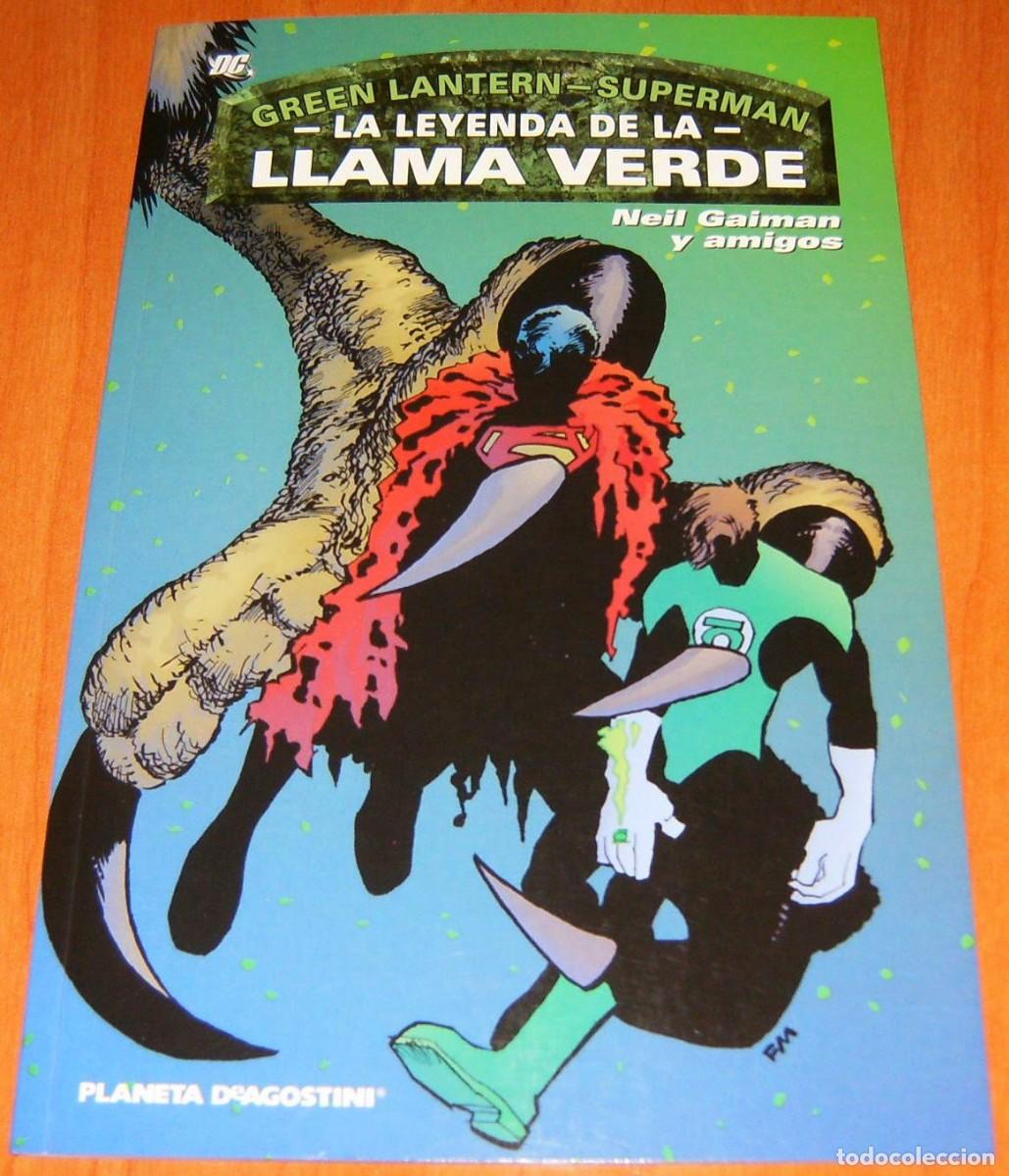 C&oacute;mics: GREEN LANTERN y SUPERMAN: LA LEYENDA DE LA LLAMA VERDE. Planeta. Prestige Unico