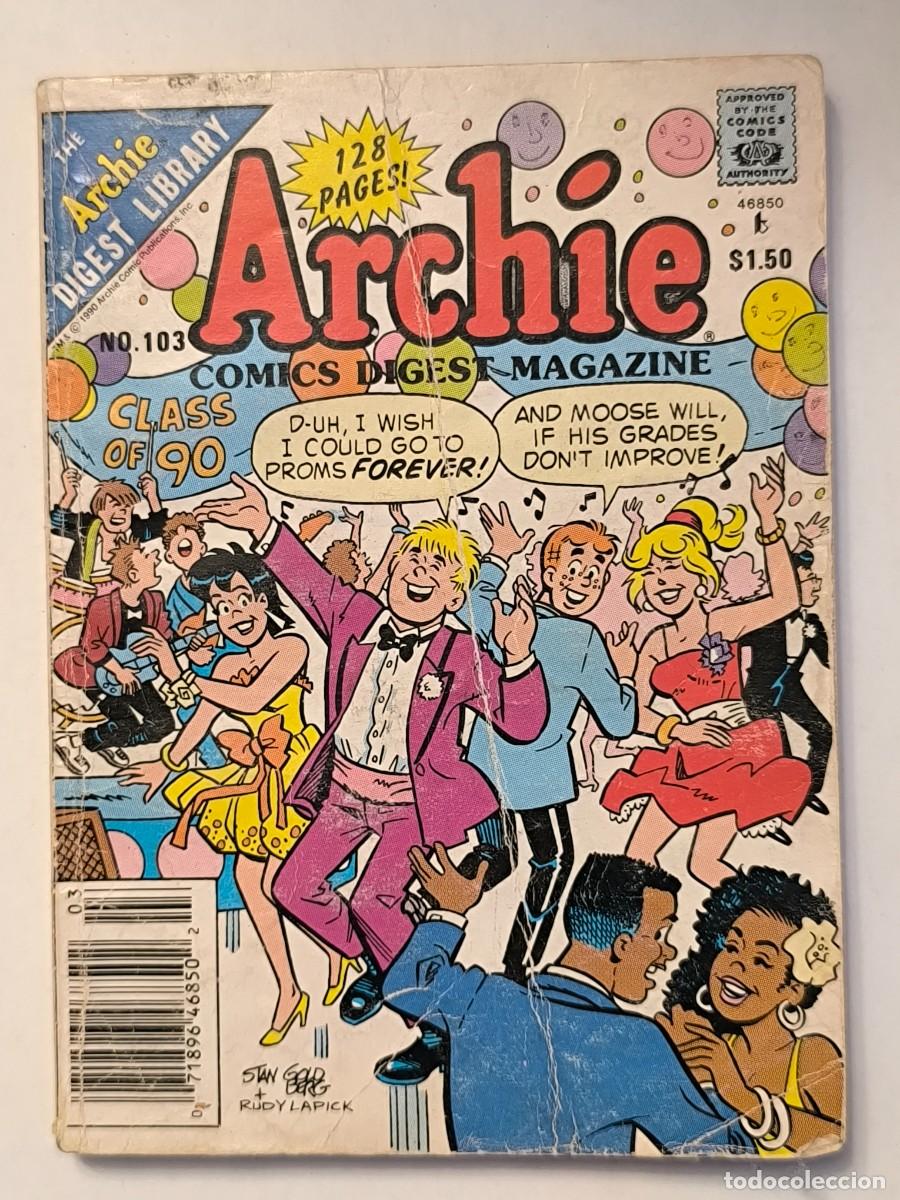 Comics: Archie Comics Digest Magazine N&ordm;103 1990 &ndash; Comic vintage en ingl&eacute;s