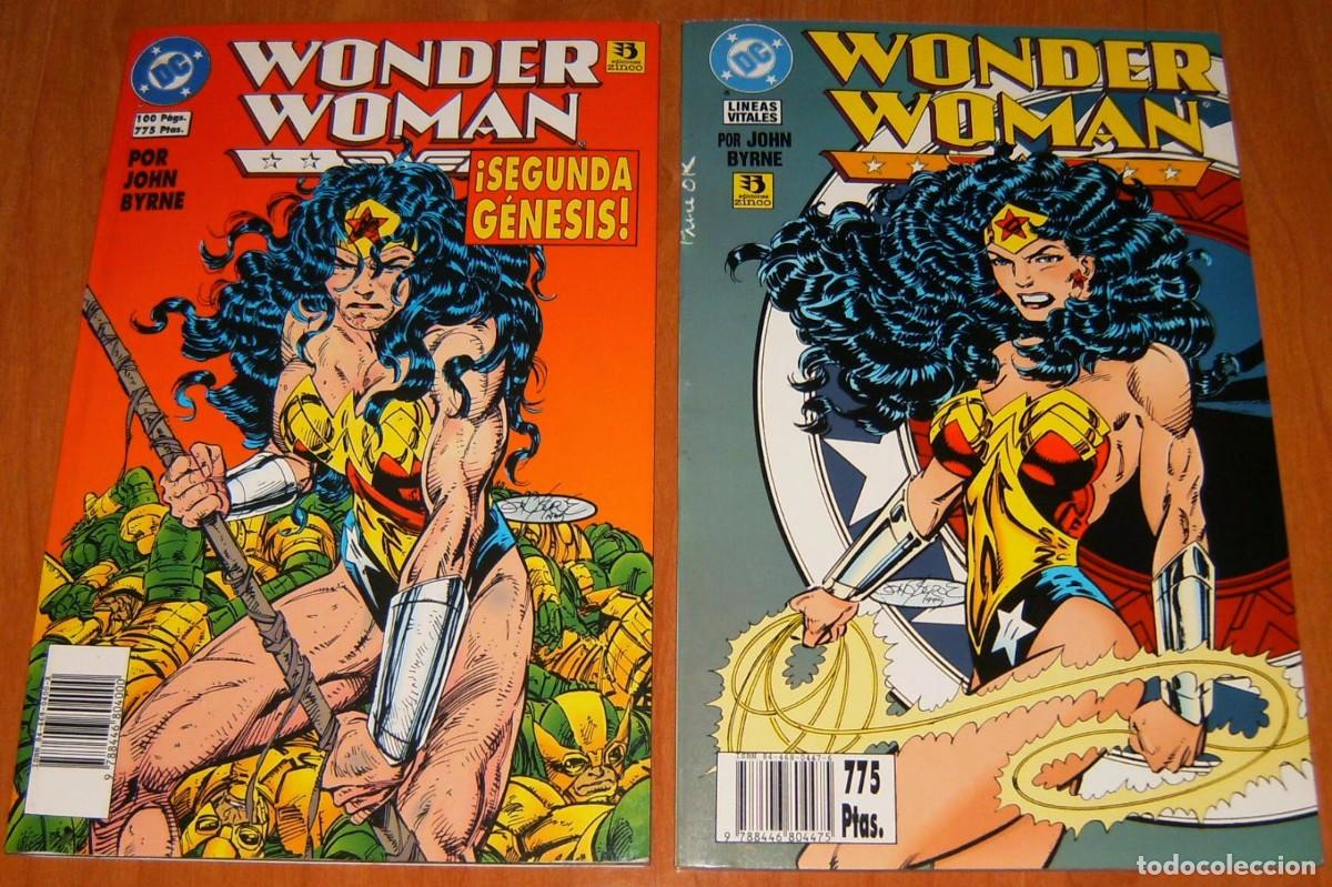 C&oacute;mics: WONDER WOMAN Ediciones Zinco. (Etapa COMPLETA de JOHN BYRNE) 2 TOMOS EN LOTE
