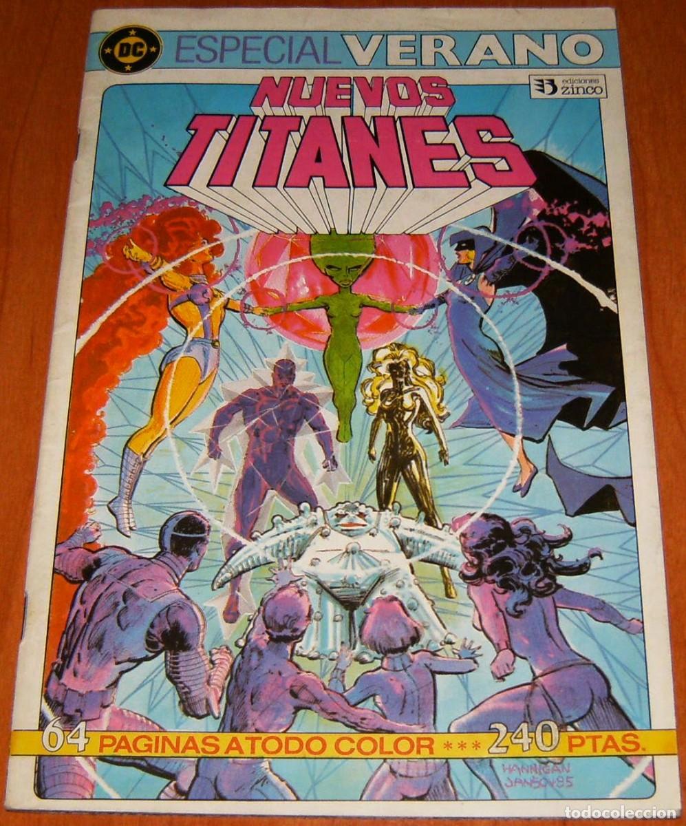 C&oacute;mics: NUEVOS TITANES de Marv Wolfman, John Byrne Ediciones Zinco ESPECIAL VERANO 1987