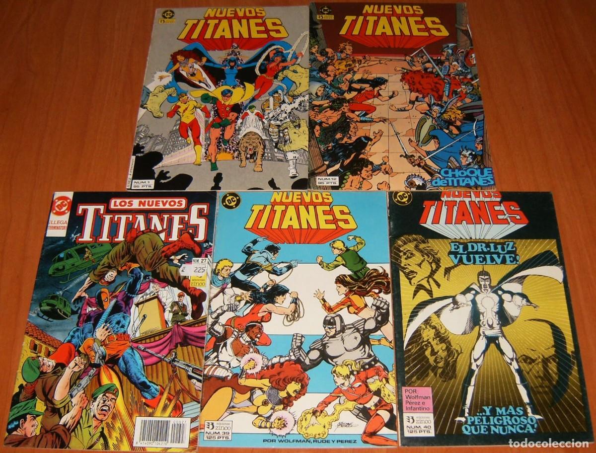 C&oacute;mics: NUEVOS TITANES vol.1 Ediciones ZINCO, N&ordm;s 1 12 27 39 40 41 44 45 49 NUMEROS SUELTOS