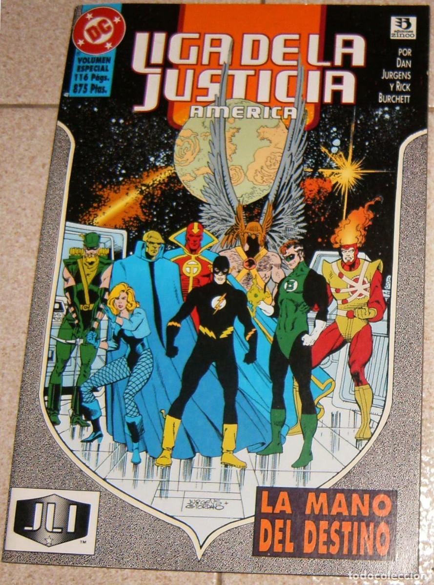 C&oacute;mics: LIGA DE LA JUSTICIA Am&eacute;rica LA MANO DEL DESTINO Ed. Zinco TOMO 4