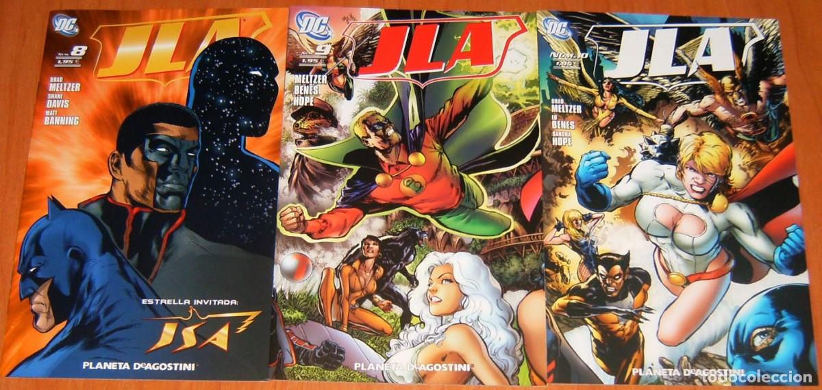 C&oacute;mics: LIGA DE LA JUSTICIA vol.2, Planeta 8 9 10 . Cruce de JLA con la Saga Rel&aacute;mpago. LOTE