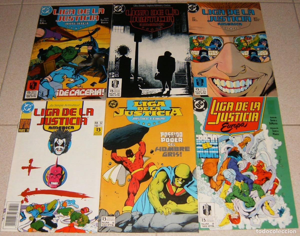 C&oacute;mics: LIGA DE LA JUSTICIA America n&ordm;s 6 20 21 24 52 - LIGA DE LA JUSTICIA Europa n&ordm; 2 - Zinco - SUELTOS