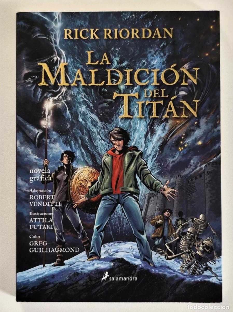 Comics : La maldici&oacute;n del Tit&aacute;n: Percy Jackson y los Dioses del Olimpo III NOVELA GR&Aacute;FICA ~ Salamandra (2019)
