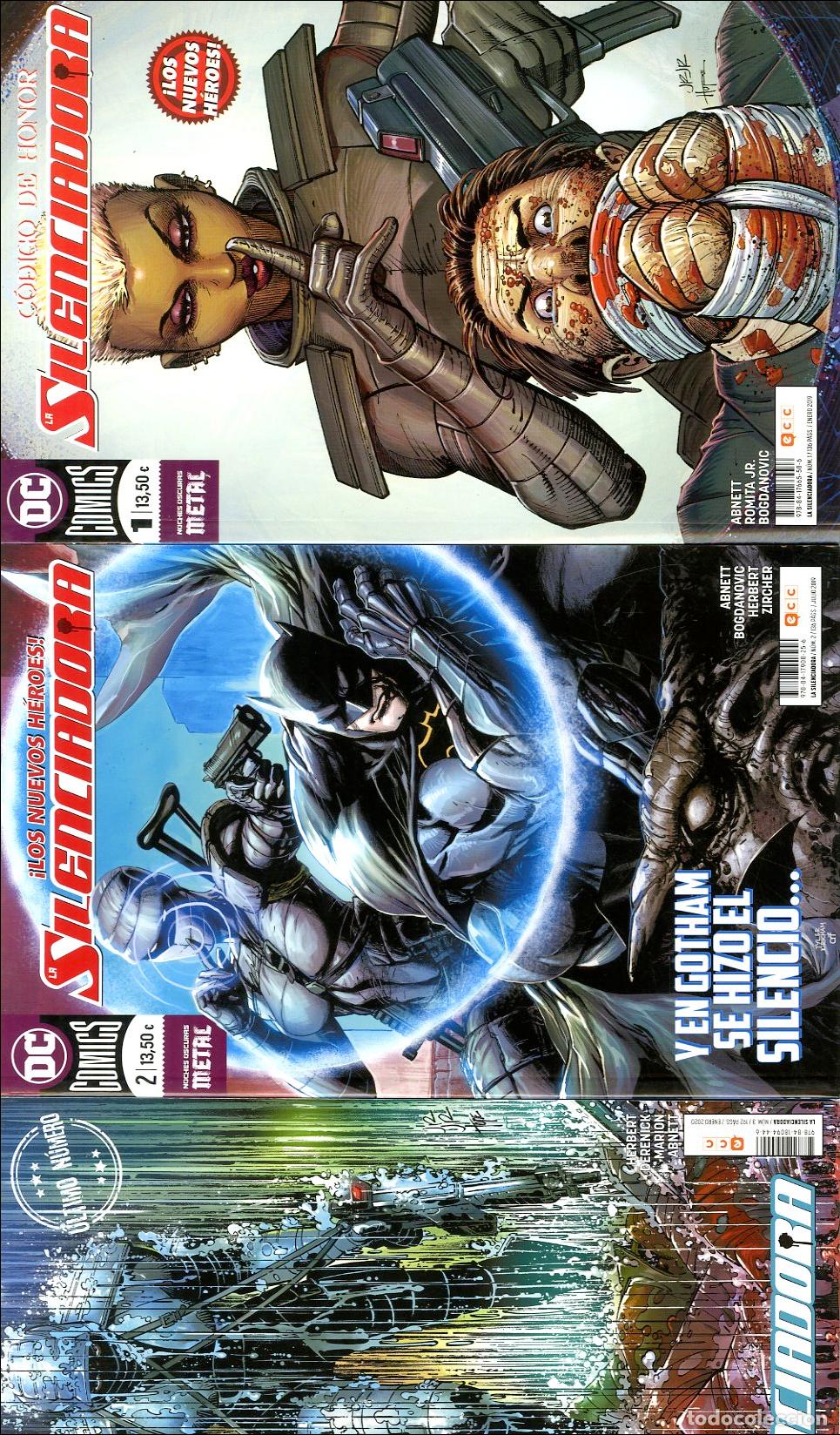 C&oacute;mics: La Silenciadora / DC Noches Oscuras Metal - Completa 3 num. (2019) - Abnett / Romita Jr. / Bogdanovi