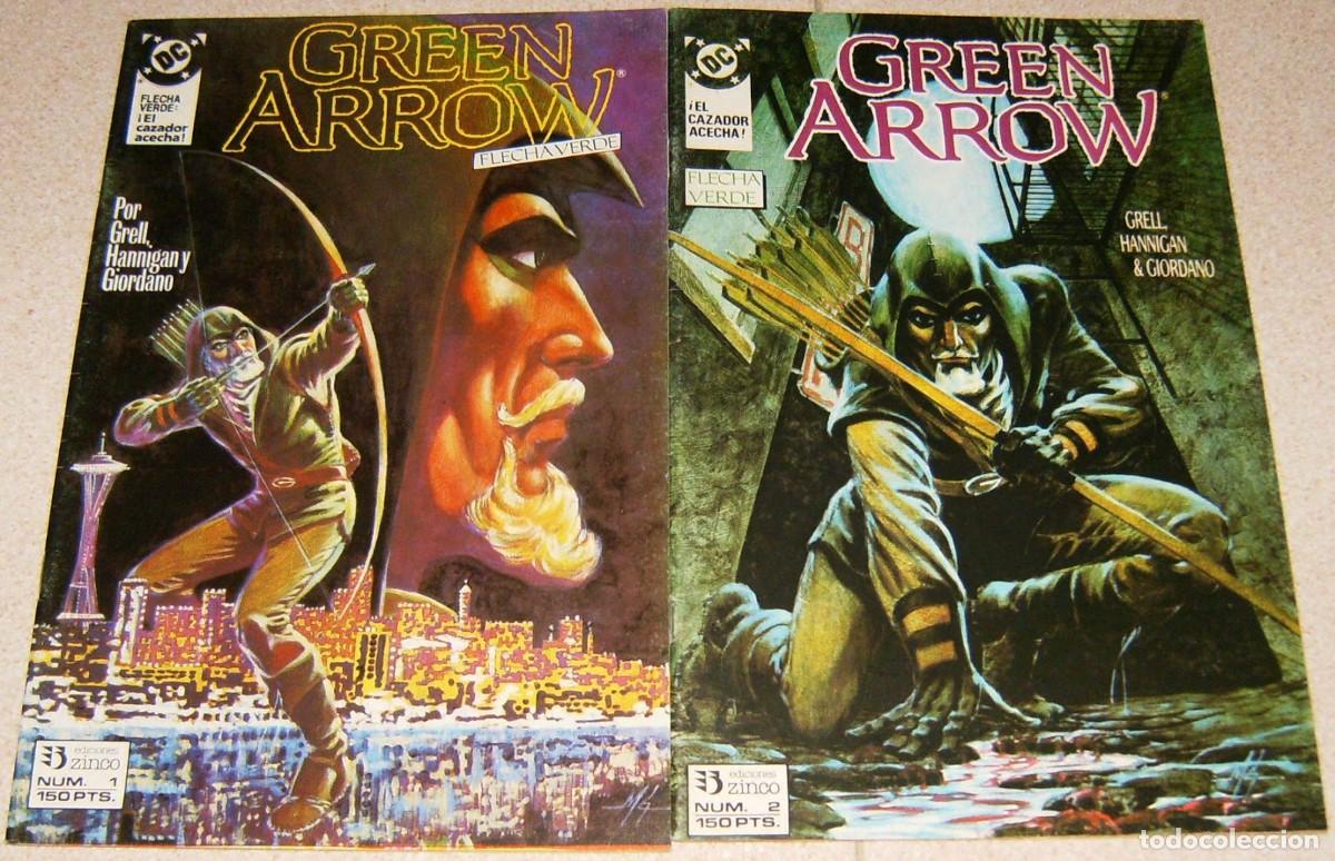 C&oacute;mics: GREEN ARROW 1 y 2 con MIKE GRELL Zinco. LOTE o NUMEROS SUELTOS