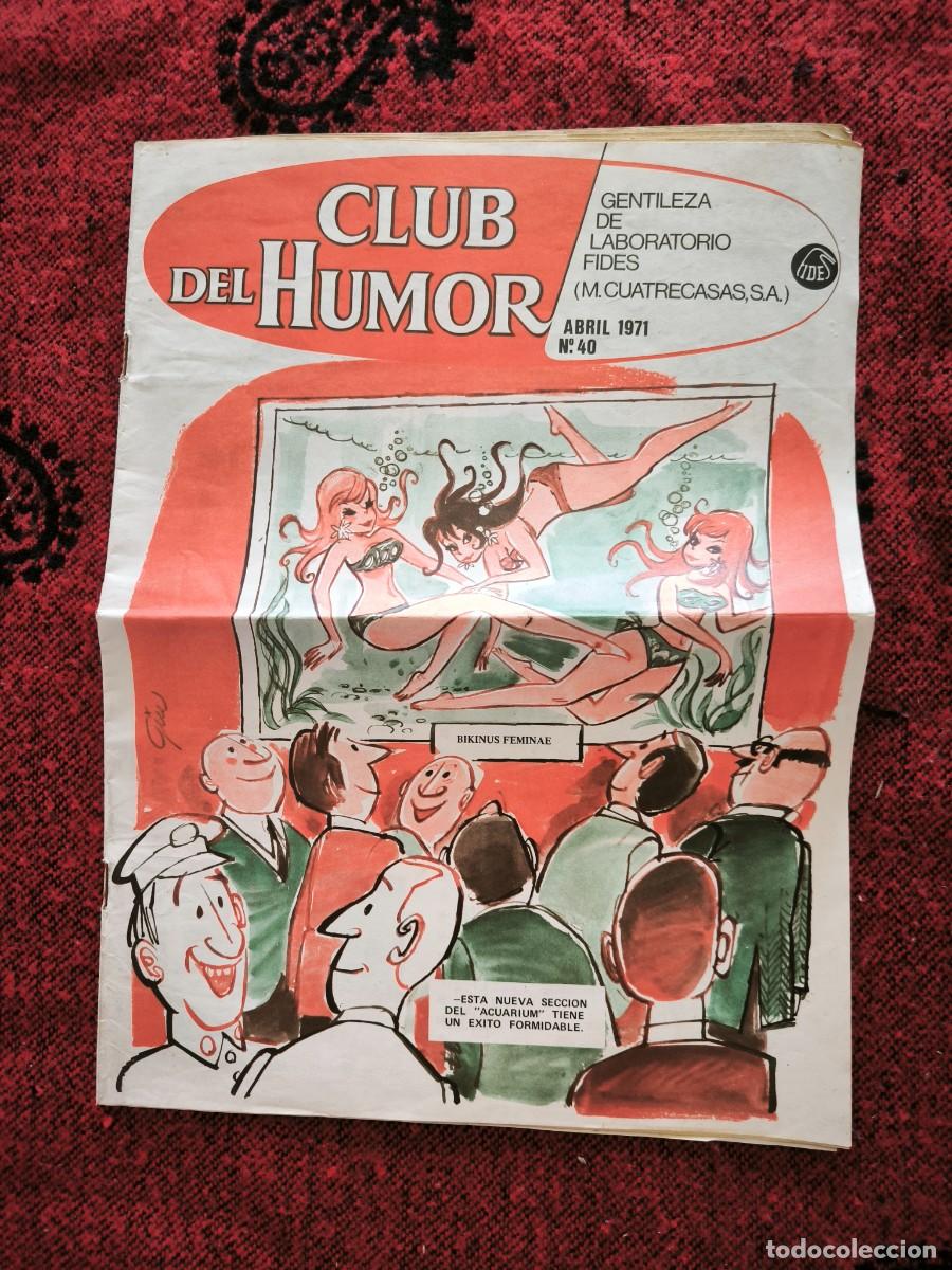 C&oacute;mics: Club Del Humor N&ordm; 40 Abril 1971 C&oacute;mic Humor Gr&aacute;fico Vintage Laboratorio Fides