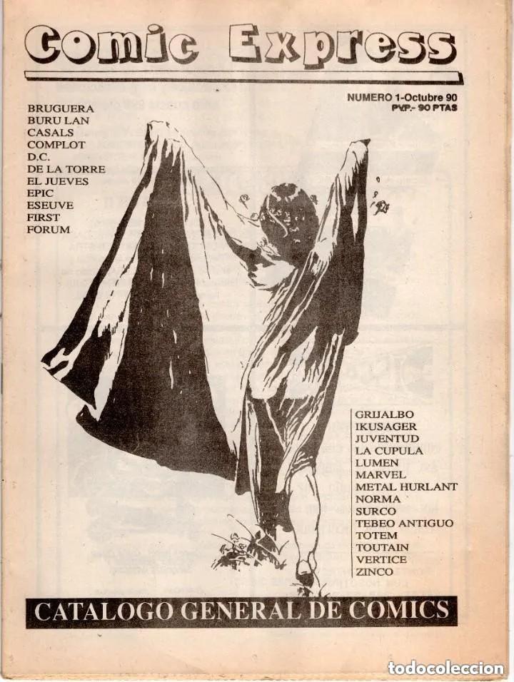 Comics : COMIC EXPRESS N&ordm; 1 OCTUBRE 1990 (CATALOGO DE COMICS) - OFM16