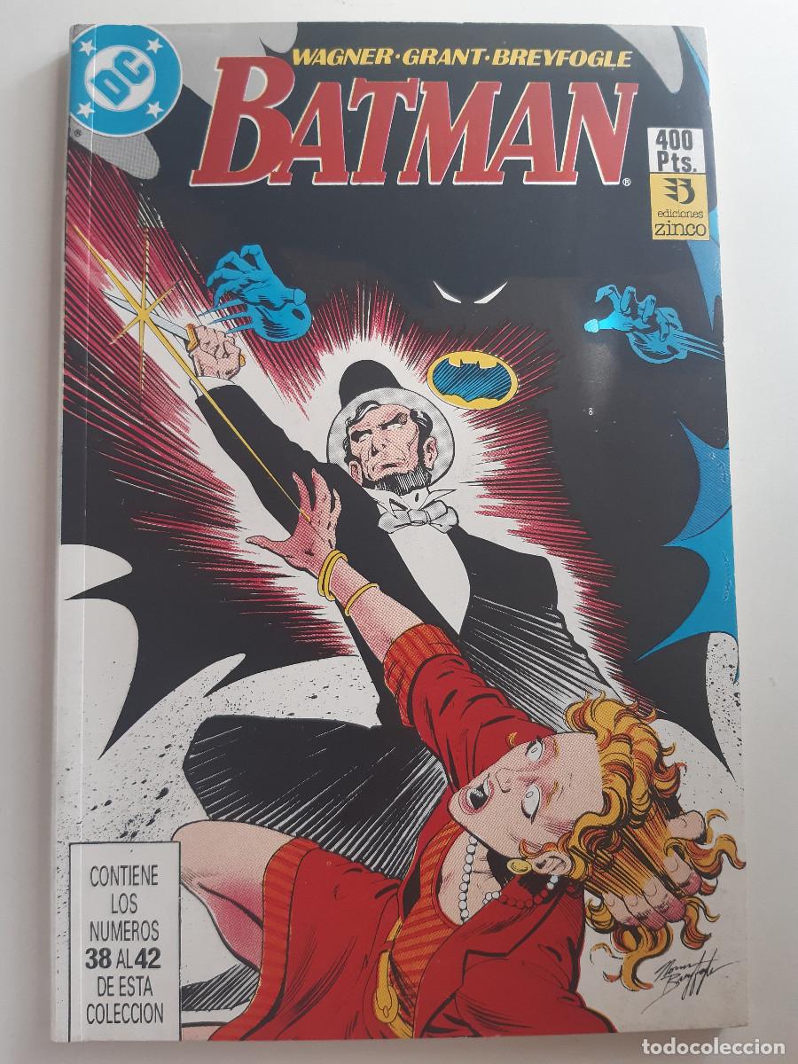 C&oacute;mics: BATMAN 8 ZINCO DC TOMO RETAPADO 38 AL 42 COMICS BUEN ESTADO