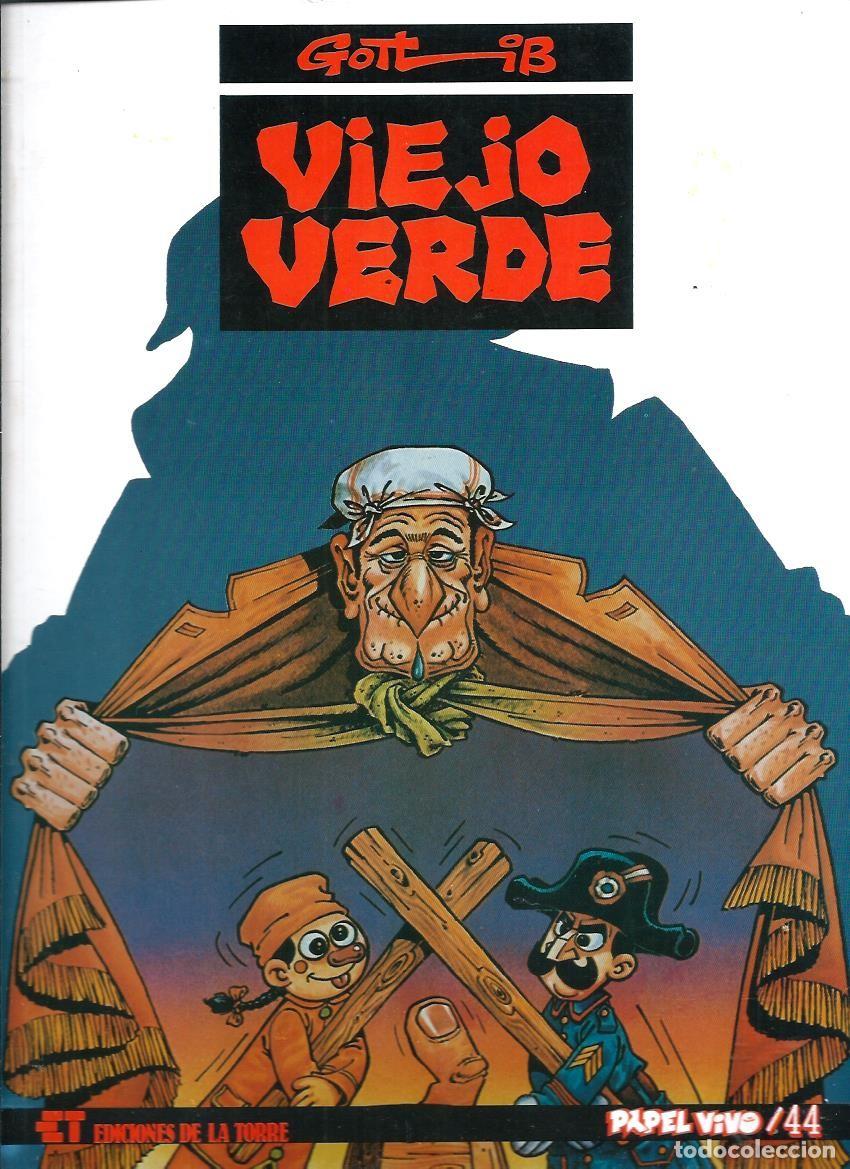 C&oacute;mics: GOTLIB - VIEJO VERDE - EDICIONES DE LA TORRE, COL. PAPEL VIVO N&ordm; 44 1993 1&ordf; EDICION