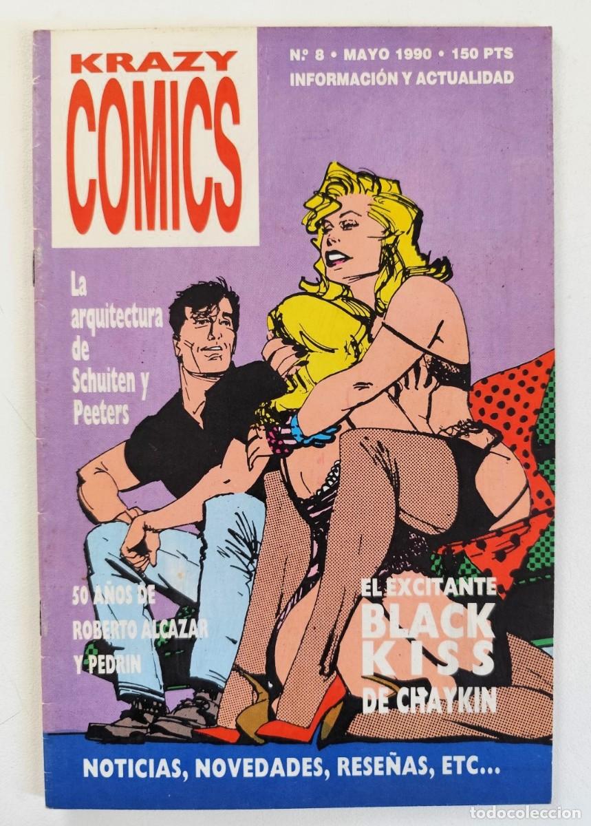 C&oacute;mics: KRAZY COMICS #8 - Black Kiss / Schuiten y Peeters / Roberto Alc&aacute;zar (Joan Navarro) ~ COMPLOT (1990)