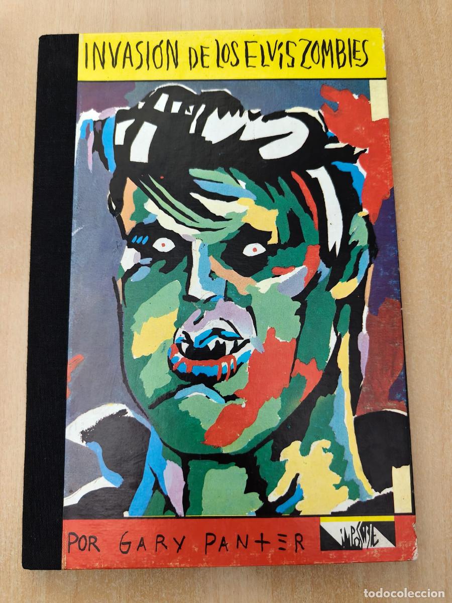 C&oacute;mics: LA INVASI&Oacute;N DE LOS ELVIS ZOMBIES - Gary Panter - Incluye un disco single de vinilo flexible