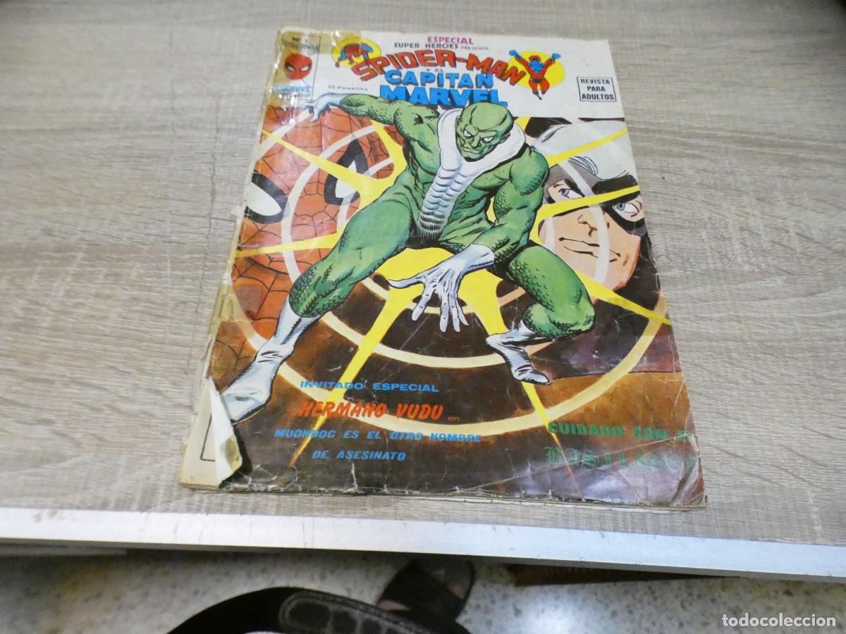C&oacute;mics: ARKANSAS1980 COMIC USA ESTADO DECENTE SPIDERMAN Y CAPITAN MARVEL TAPA BASTANTE CURRADA