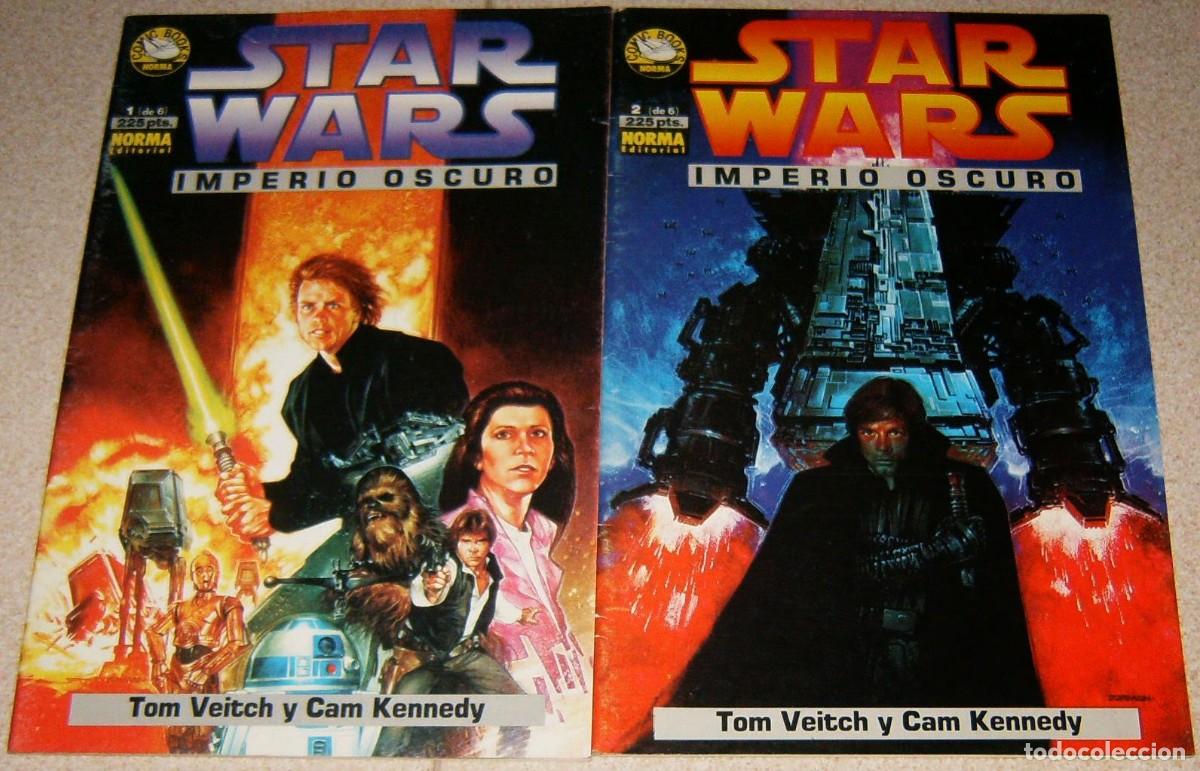 C&oacute;mics: STAR WARS IMPERIO OSCURO - NUMERO 1 Y 2 DE 6 . NORMA . LOTE