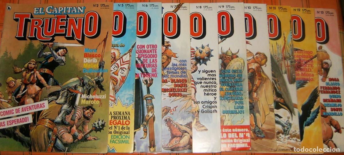 C&oacute;mics: CAPITAN TRUENO, BRUGUERA 1986 n&uacute;meros 2 &ndash; 5 &ndash; 6 &ndash; 7 &ndash; 8 9 &ndash; 10 &ndash; 11 &ndash; 12 &ndash; 13 color. LOTE
