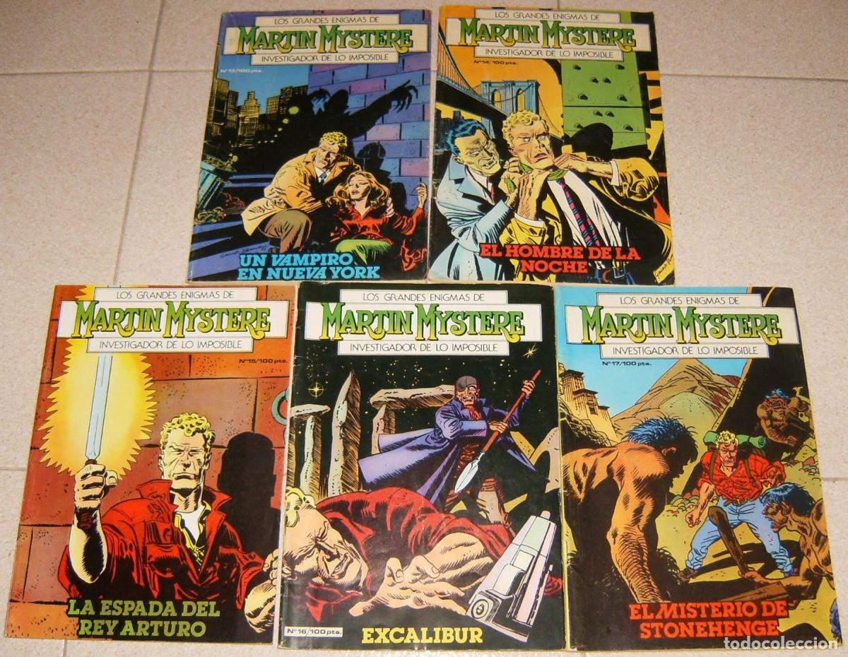 C&oacute;mics: MARTIN MYSTERE n&uacute;meros 13 14 15 16 17 lote