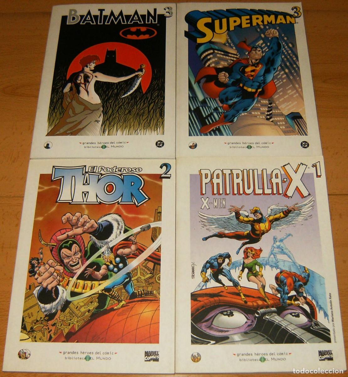 C&oacute;mics: BIBLIOTECA de EL MUNDO: GRANDES H&Eacute;ROES DEL C&Oacute;MIC 46 VOL&Uacute;MENES, COMPLETA