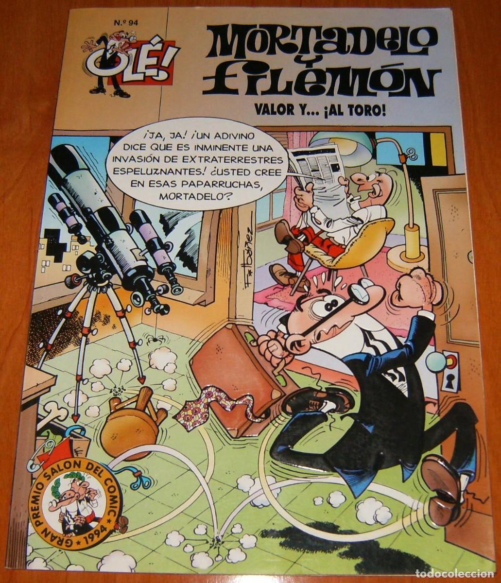 C&oacute;mics: MORTADELO y FILEMON Ediciones B, N&ordm; 94 &rdquo; VALOR Y AL TORO &rdquo;, Tapa BLANDA