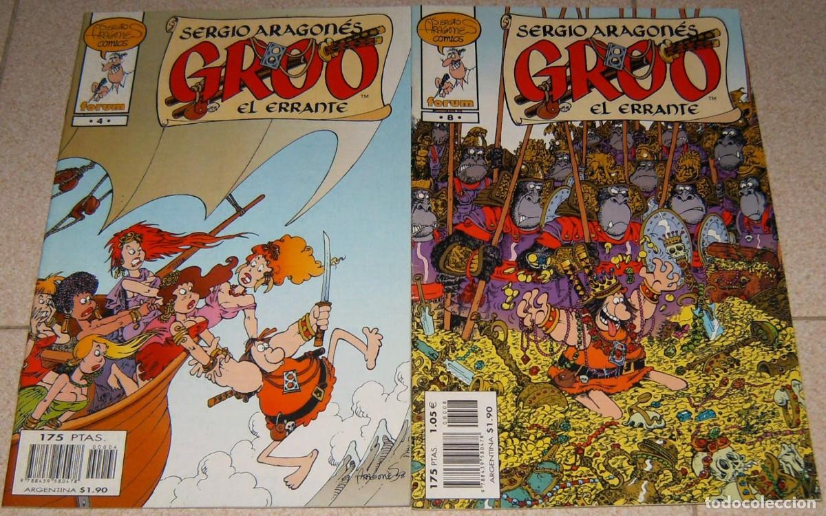 C&oacute;mics: GROO NUMEROS 4 Y 8 FORUM , GRAPA , SUELTOS
