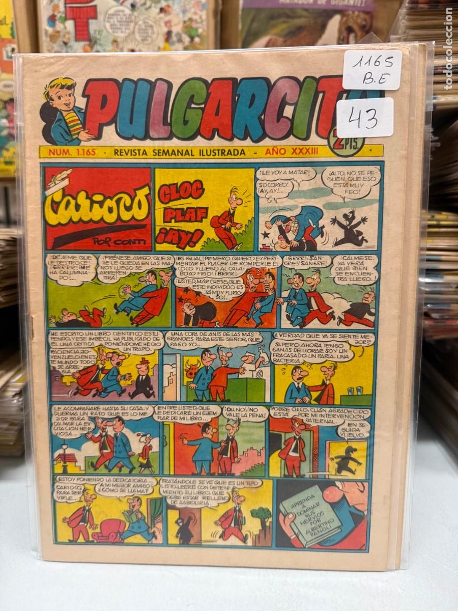 C&oacute;mics: PULGARCITO EDITORIAL BRUGUERA NUMERO 1165