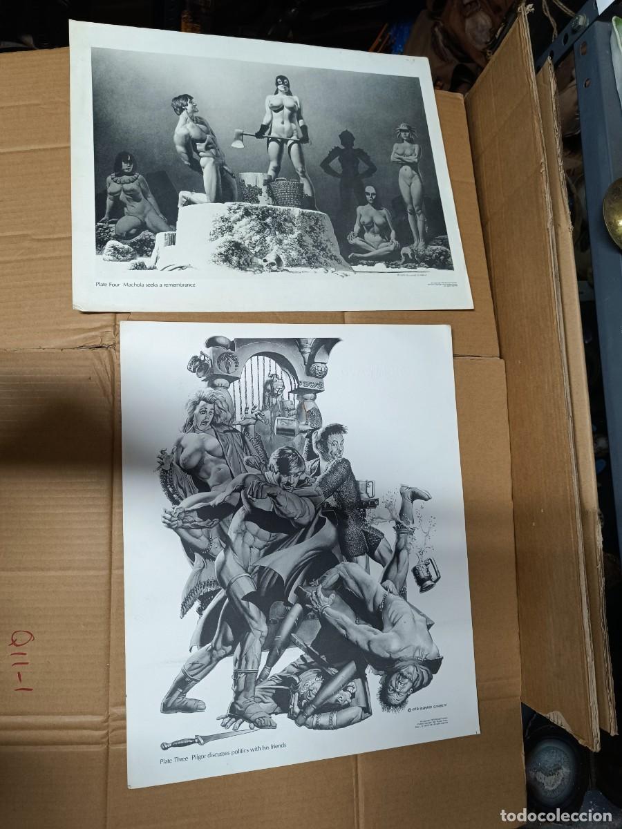 C&oacute;mics: LOTE DE 2 ANTIGUOS CARTELES POSTERS LAMINAS, RICHARD CORBEN 1978 Y 1979, DIBUJO, COMIC -M3
