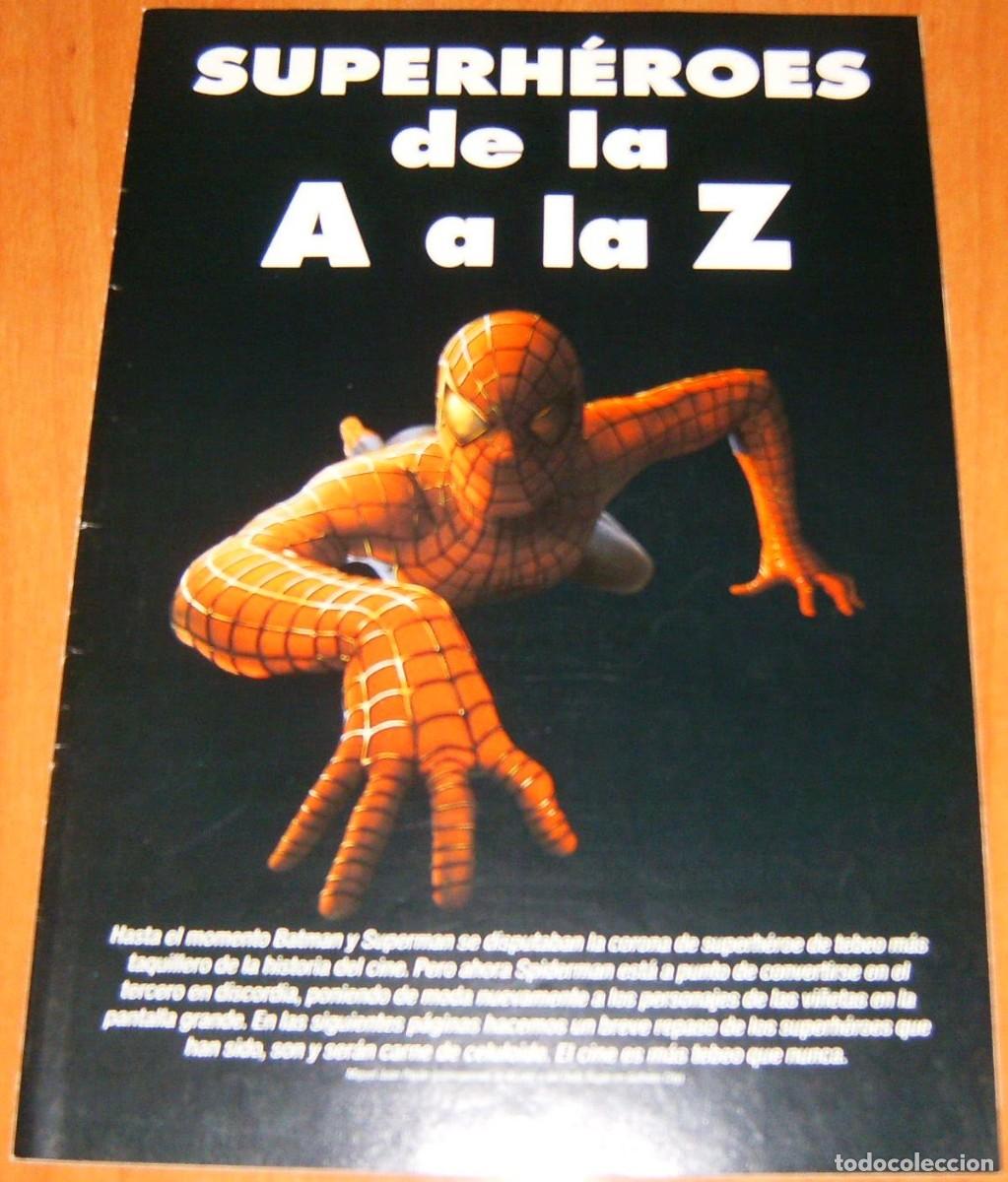 C&oacute;mics: SUPERHEROES de la A a la Z SUPLEMENTO ESPECIAL de la revista Acci&oacute;n CUADERNO-REVISTA