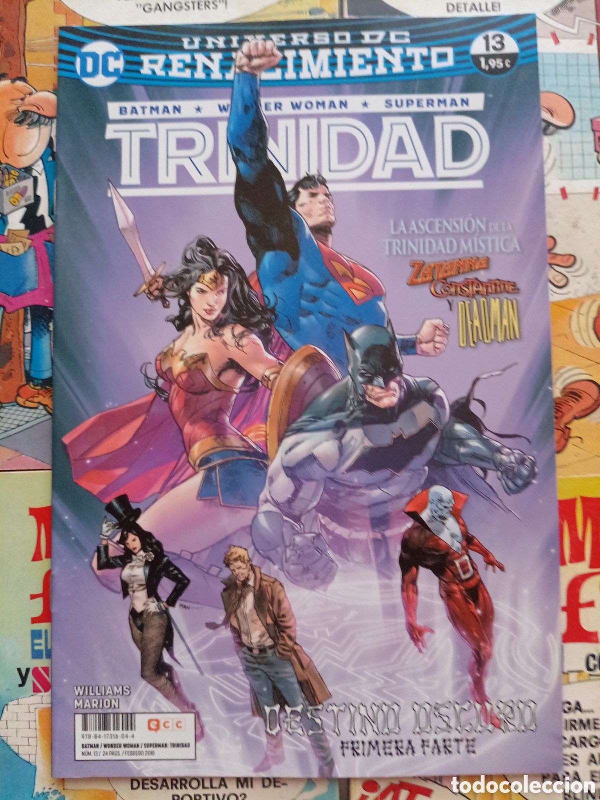 C&oacute;mics: Universo DC renacimiento Trinidad 13-14-15 y 16 saga completa Destino oscuro cj106