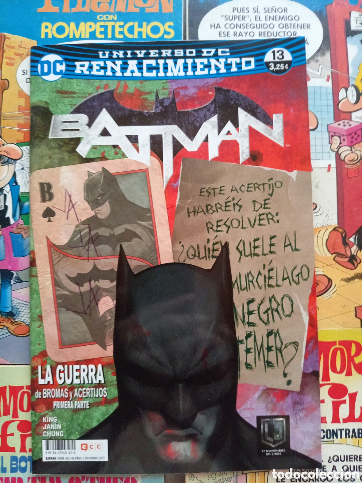 C&oacute;mics: Universo DC renacimiento Batman 13 a 17 saga completa La guerra de bromas y acertijos cj106