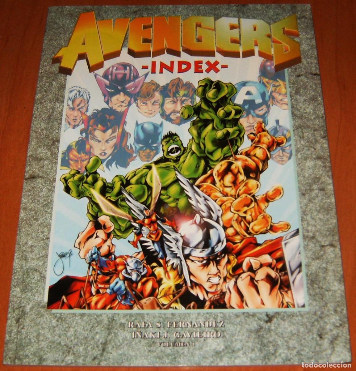 C&oacute;mics: LOS VENGADORES . AVENGERS INDEX 1 y 2 . EN ESPA&Ntilde;OL . Fichas de los n&uacute;meros 1 al 200 de Vengadores