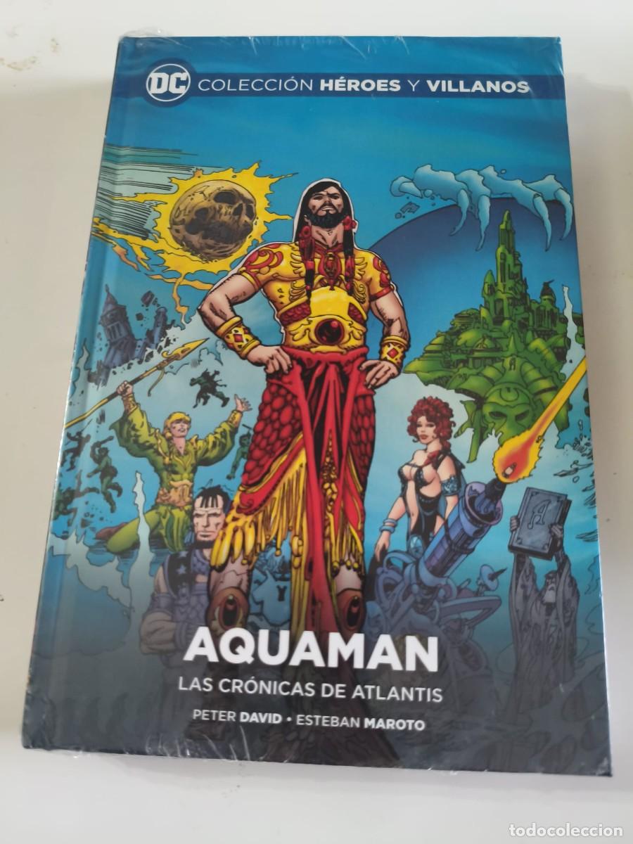 C&oacute;mics: Colecci&oacute;n H&eacute;roes y Villanos59 Aquaman Las cr&oacute;nicas de Atlantis Ecc Salvat Peter David Esteban maroto